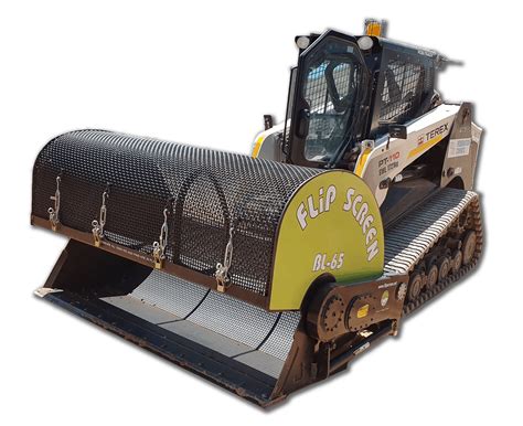 skid steer flip screen price|screen bucket for skid steer.